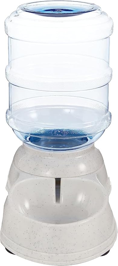 Amazon Basics Gravity Pet Water Dispenser for Cat and Dog, Easy to Clean, 135.3fl.oz Capacity, Small (Pack of 4)
