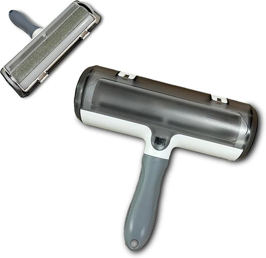 Reusable Pet Hair Remover Roller – Self-Cleaning Lint Brush with Built-in Container, No Refills – for Couch, Furniture, Bedding, Rugs & Car Seats