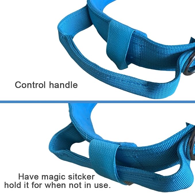 Tactical Dog Collar and Leash Set Adjustable Military Nylon Dog Collar with Control Handle and Heavy Duty Metal Buckle for Large Dogs（Blue M | 1000D Heavy-Duty Nylon Fabric,Quick-Release Metal Buckle,Adjustable Fit,Soft-Padded Webbing,D-Ring,for Traini...