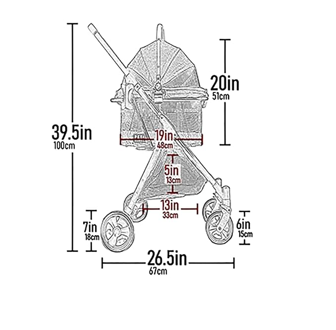 Pet Gear 3-in-1 Travel System View 360 Stroller, Sea Salt | Converts to Carrier and Booster Seat, Easy Click N Go Technology, For Small Dogs & Cats, 4 Wheel