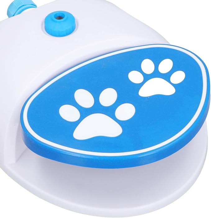 GOWENIC Step On Dog Water Dispenser, Outdoor Dog Water Fountain, Automatic Sprinkler with Hose, Toy for Yard, Pets Bowl for Large Dogs