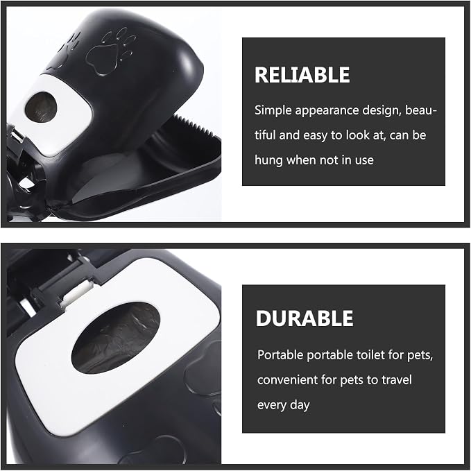 Outanaya Dog Poop Scooper Heavy Duty Litter Picker with Handle, Sturdy Plastic Pooper Scooper for Large Dogs, Household Outdoor Pet Waste Cleaning Tool