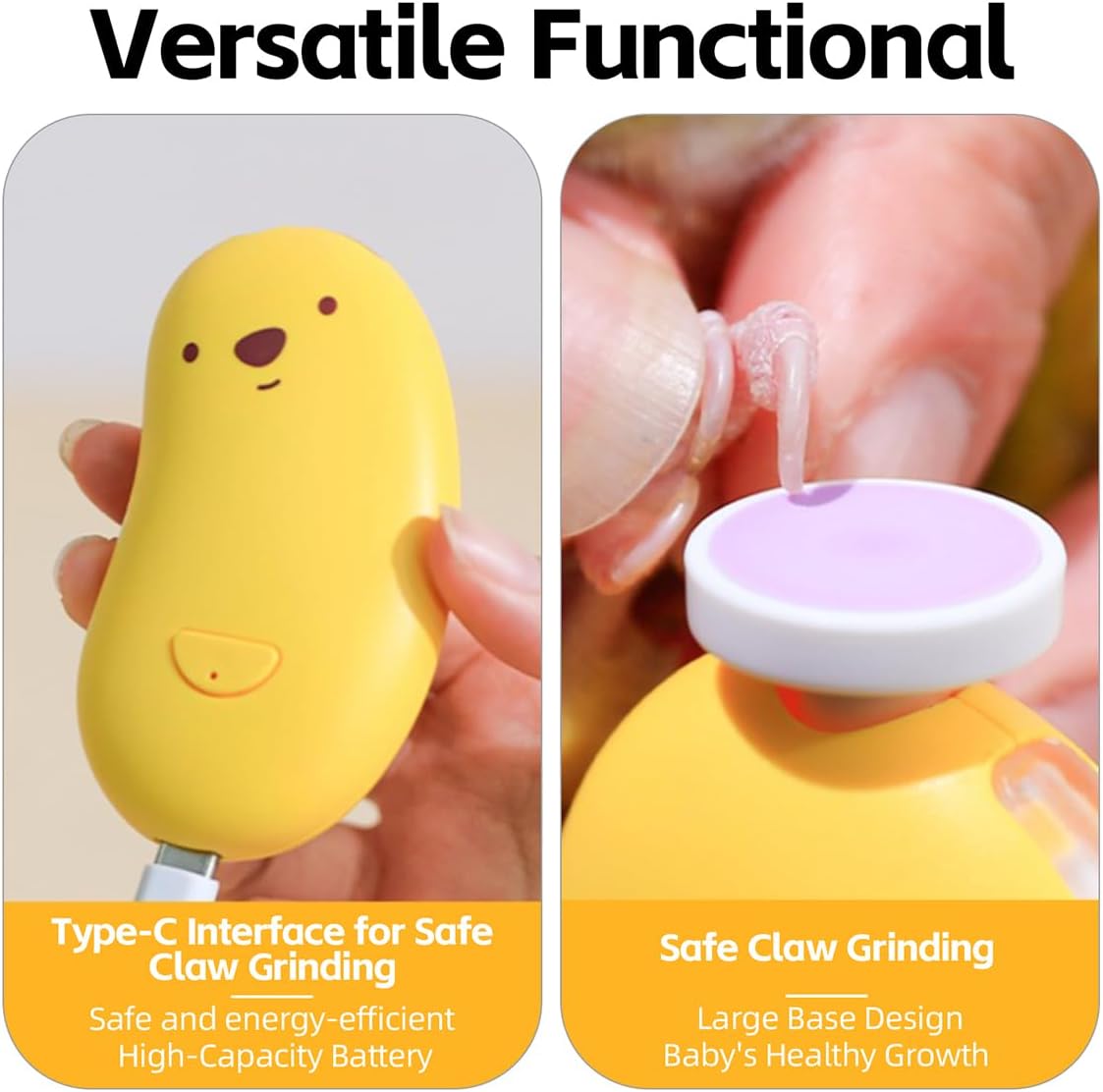 MANON ROSA Bird Nail Grinder, Bird Beak Grinder- Safe and Quiet Bird Nail Care Tool, Complete Grooming Kit for Parrots Conures Cockatiels Finches Parakeets, Premium Beak Maintenance (White)