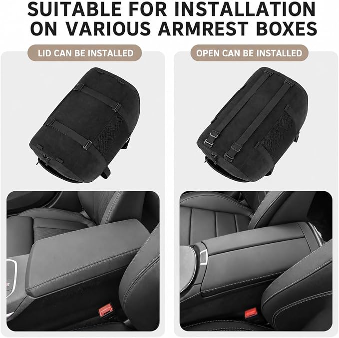 Center Console Dog Car Seat for Small Dogs, Portable Pet Booster Seat with Breathable Mesh Window, Non-Slip Armrest Dog Carrier for Cats & Puppies, Travel Car Seat, Brown