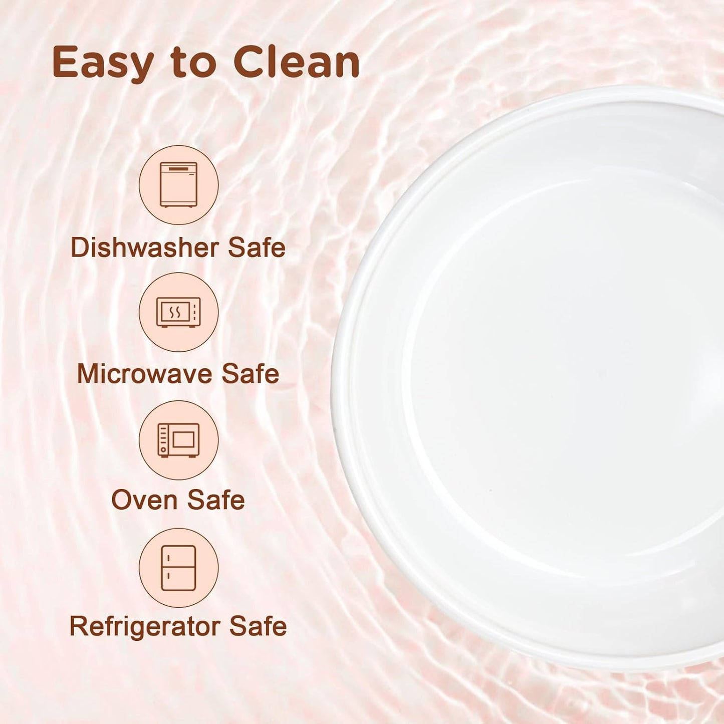 SPUNKYJUNKY Ceramic Dog Bowls Dog Bowl Set with Acacia Wood Stand Raised Dog Bowl Dog Food and Water Bowl for Small Medium Sized Dog (Deep, 15.5cm)