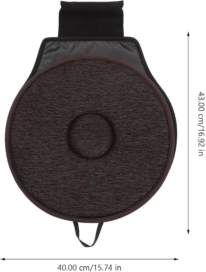 360 Degree Rotating Seat Cushion for Car with Anti-Slip Base Lightweight Breathable Pad for Elderly Pregnant Women Portable Swivel Cushion for Home Office Travel