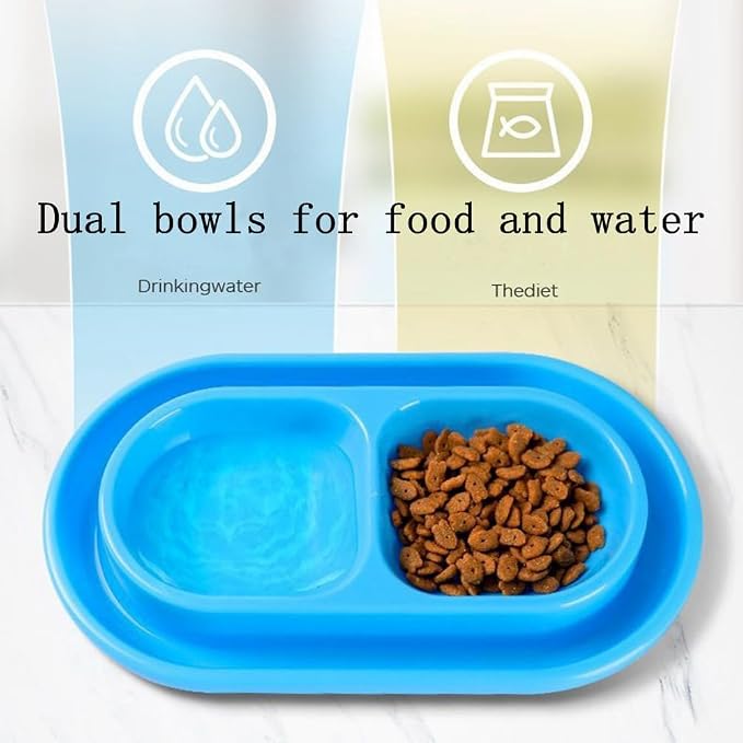 Cat Kitten Dish Dog Puppy Feeder Pet Bowl 3 Colors New Pink | Ant Proof Food Bowl, No Spill Dish, Outdoor Feeding, Deep Wide Water Moat, Ants Barrier Blocks Insects, Lightweight Plastic
