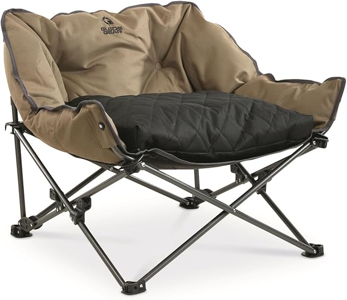 Guide Gear Padded Portable Pet Bed; Raised Outdoor Dog Couch, Cot Brown