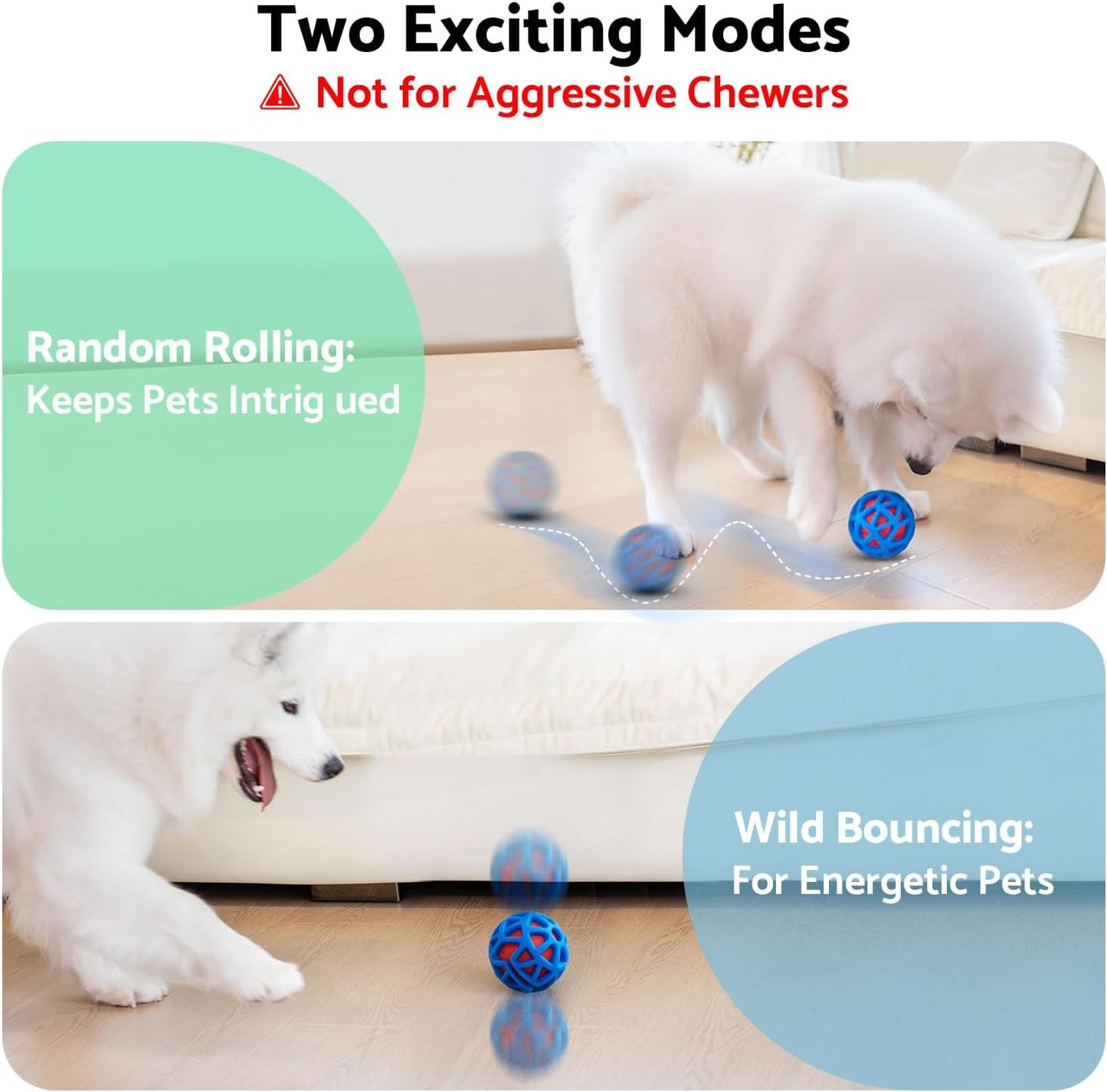 seagi Interactive Dog Toys – Durable Automatic Bouncing & Vibrating Interactive Dog Ball for Smart Play, Motion-Activated Moving Dog Toy for Small/Medium/Large Dogs,USB Rechargeable (Orange)