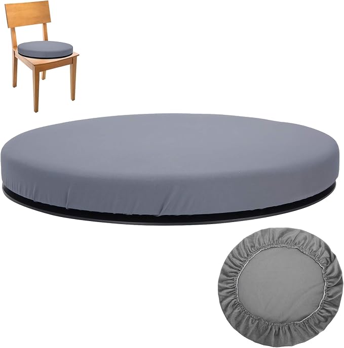 Swivel Seat Cushion Rotating Cushion for Car or Chair, 360 Degree Rotating Seat Cushion Pivot Disc for Easy Transfer, 15.4 Inches in Diameter