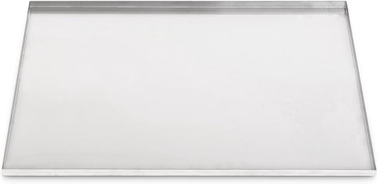 23.5" x 16.5" Metal Replacement Dog Crate Pan Chew Proof Crack Proof Pet Kennel Tray Central Dog Training Crate Pan Pet Supplies, Stainless Steel, 1" H