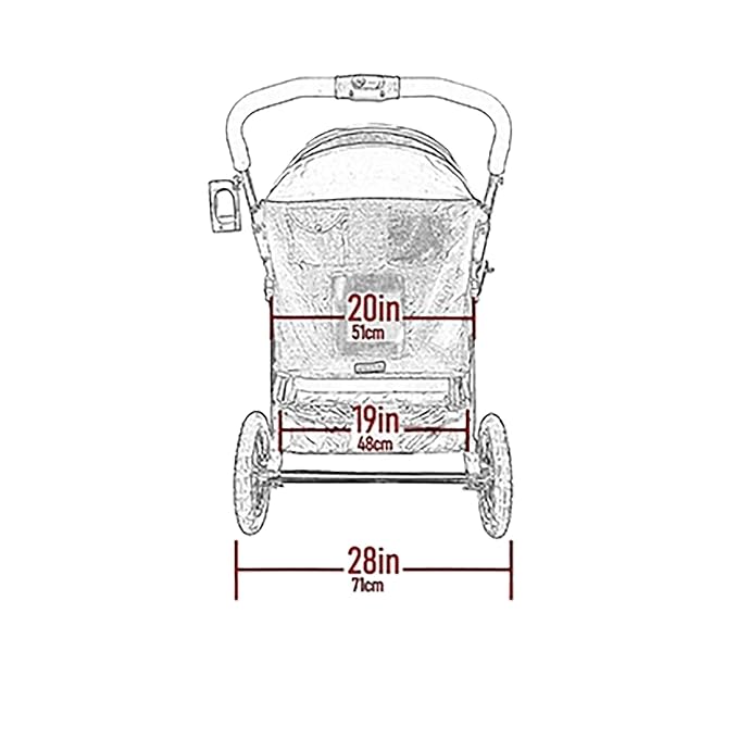 Pet Gear No-Zip Double Pet Stroller, Jade | Zipperless Entry, For Single or Multiple Dogs/Cats, Plush Pad + Weather Cover Included, Large Gel-Filled Tires