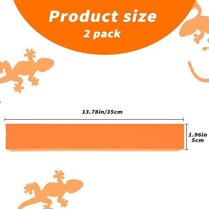 2-Pack Adjustable Reptile Climbing Branches – Compressed Foam Strips for Tree Frogs, Geckos & Small Arboreal Pets | Naturalistic Habitat Decor