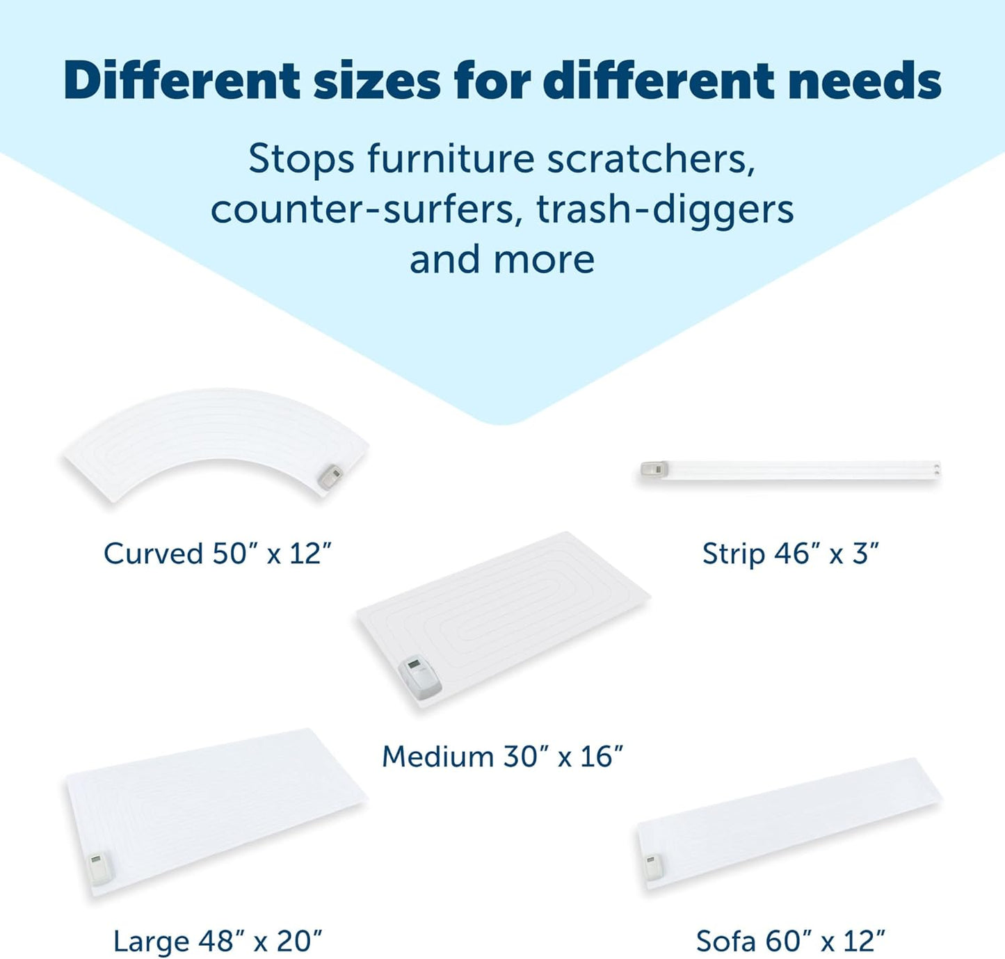 PetSafe ScatMat Indoor Electric Training Mat for Cats & Dogs, Sofa, 60" x 12"