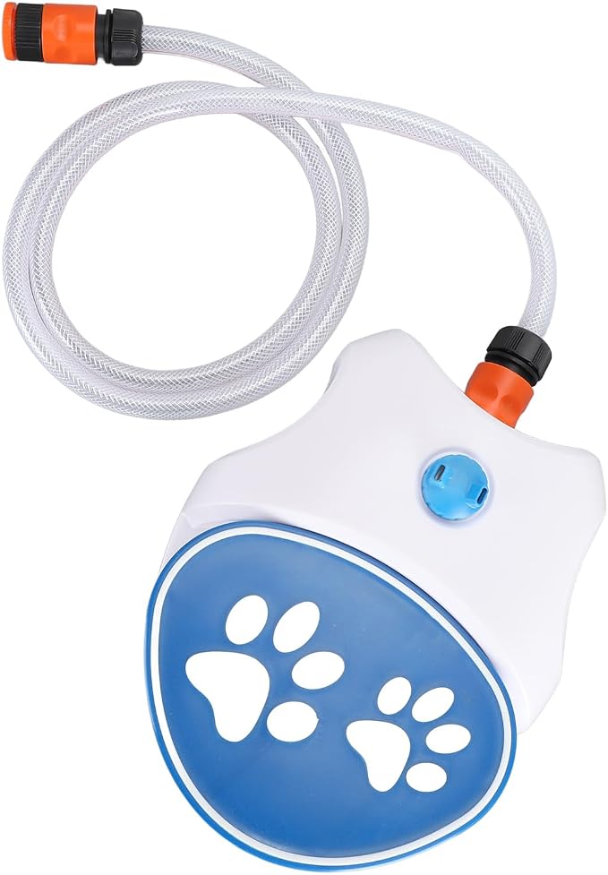 Cocoarm Outdoor Dog Water Fountain Dog Pedal Water Fountain Pet Activated Automatic Animal Drinking Bowl Sprays with Large Pedal for Dogs