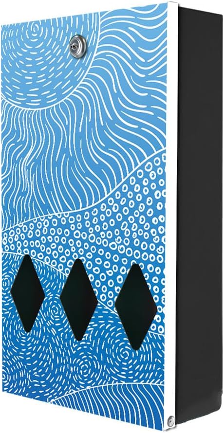 ZERO WASTE USA - Dispense-Art Low Profile Dog Waste Station - Rolling Hills | UV-printed aluminum low-profile station with 400 bags, 25 liners, 25% larger dispenser, rust-proof commercial design