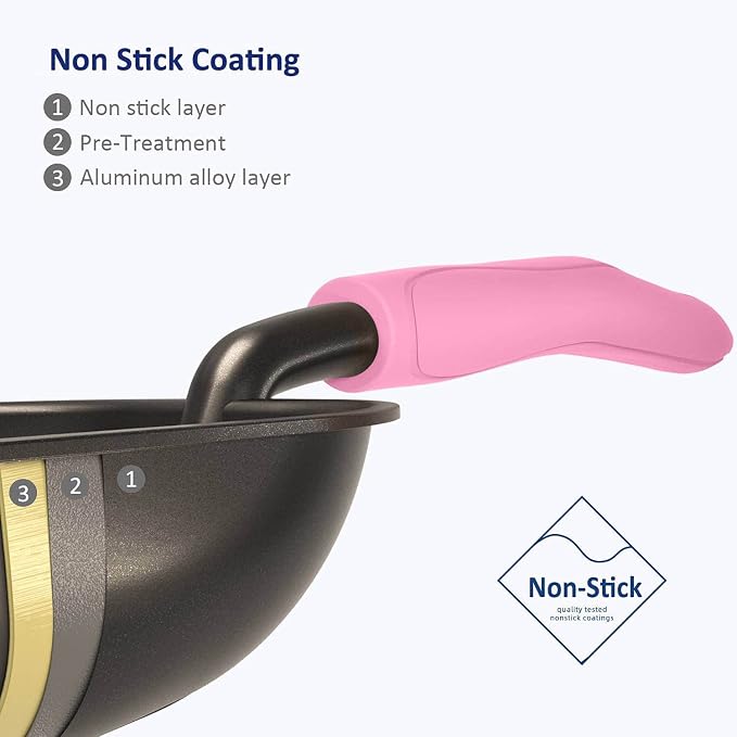 Cat Litter Scoop, Non-Stick Plated Aluminum Alloy Sifter, Kitty Durable Metal Scooper, Deep Shovel, Long Handle, Kitten Pooper Lifter, Size Large, Coated Black Body with Pink Handle