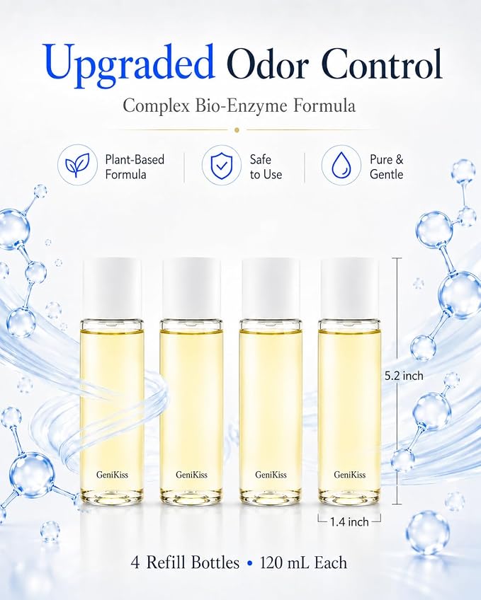 Nano Blue Light Deodorizer Spray Refill Pet & Home Odor Eliminator | Bio-Enzyme Odor Control, For Dog & Cat Urine, Litter Box, Carpets, Trash Bins & Car Interiors, Safe for People & Pets