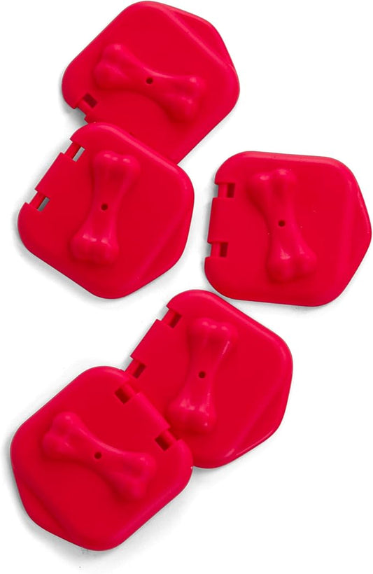 Outward Hound by Nina Ottosson Extra Doors for Dog Brick Interactive Dog Puzzle - 5 Pack, Red