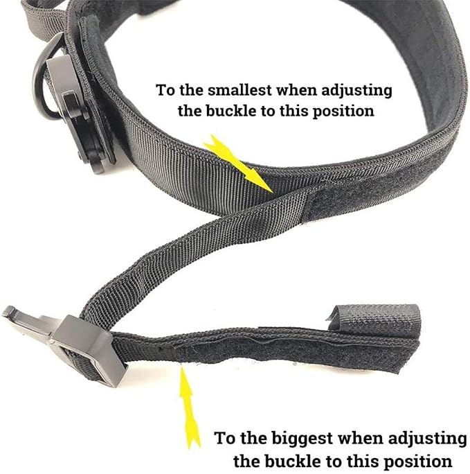 Tactical Dog Collar for Large Dogs with Control Handle,Green,XXL | 1000D Heavy-Duty Nylon Fabric，Quick-Release Metal Buckle，Soft-Padded Webbing，Velcro Patch&D-Ring for Training and Hiking