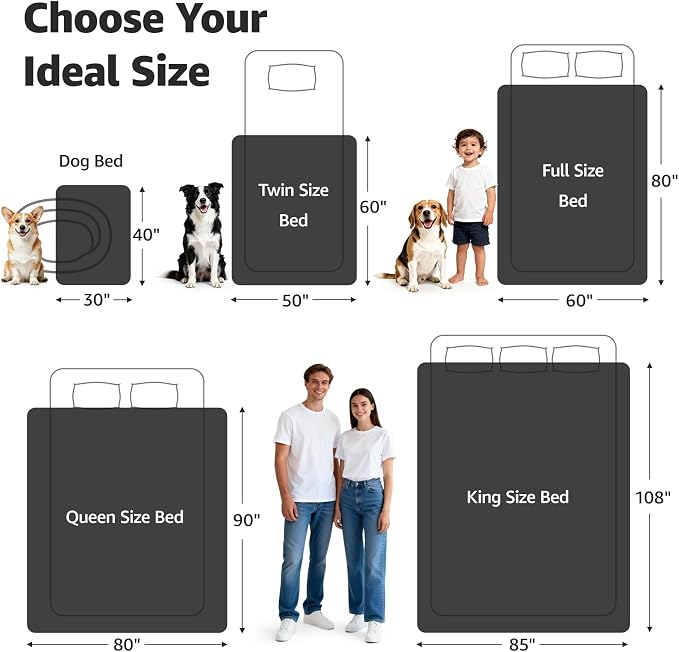 LOOBANI Waterproof Dog Blanket for Small Dogs, Pet Blanket 30" x 40", Black | Double Side Liquid-Proof, Puppy Blanket for Dog Cat Bed, Crate, Playpen, Reversible Soft Flannel, Couch Cover Throw