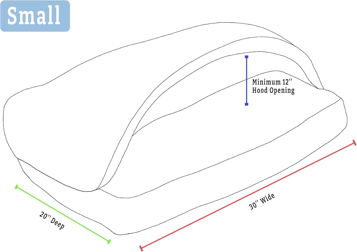 Snoozer Pet Products Luxury Rectangle Cozy Cave Dog Bed with Microsuede, Showdog Collection, Small, Merlin Camel