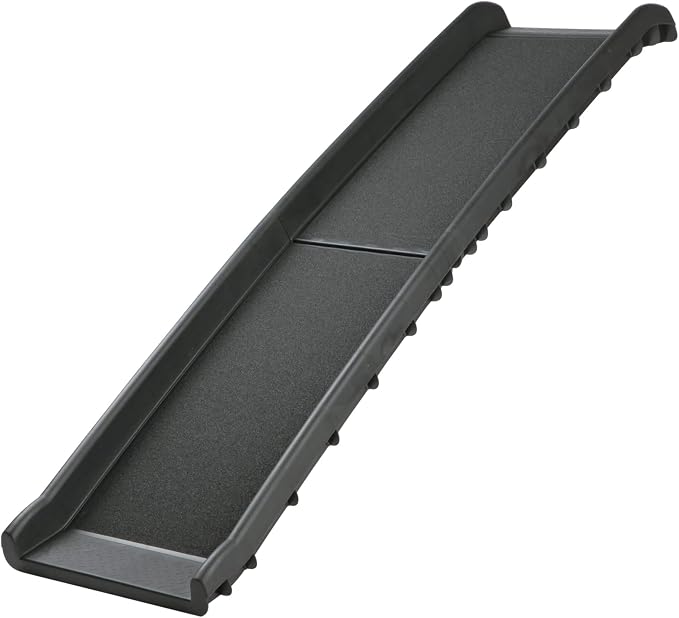 Trixie Folding Pet Ramp, Black | Folding Dog Ramp with High Traction Surface, Ideal for Cars and SUVs, Foldable, Easy to Store and Clean