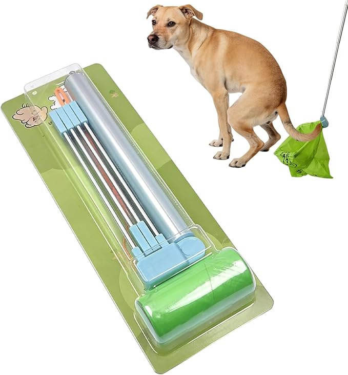 Dog Scooper Pooper Long Handle No Bending Heavy Duty Waste Removal | Poop Scoop Pet Supplies for Garden Yard Pathway Patio Lawn Shopping