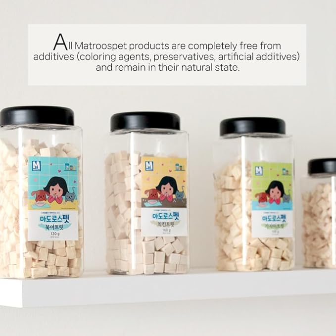 M MATROOS Freeze Dried Raw 100% Natural Single Ingredient Capelin Dog and Cat Treats, 3.53 oz | Healthy Weight Control Traning | Wild Caught, High Protein, Gluten Free, Grain Free