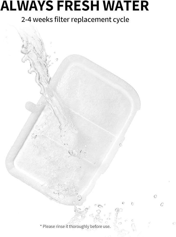 PETKIT EVERSWEET MAX Cordless Cat Water Fountain and 5 pcs Filters Bundle, 101 oz/3L Pet Fountain for Cats Dogs Inside, Automatic Cat Water Dispenser Battery Operated