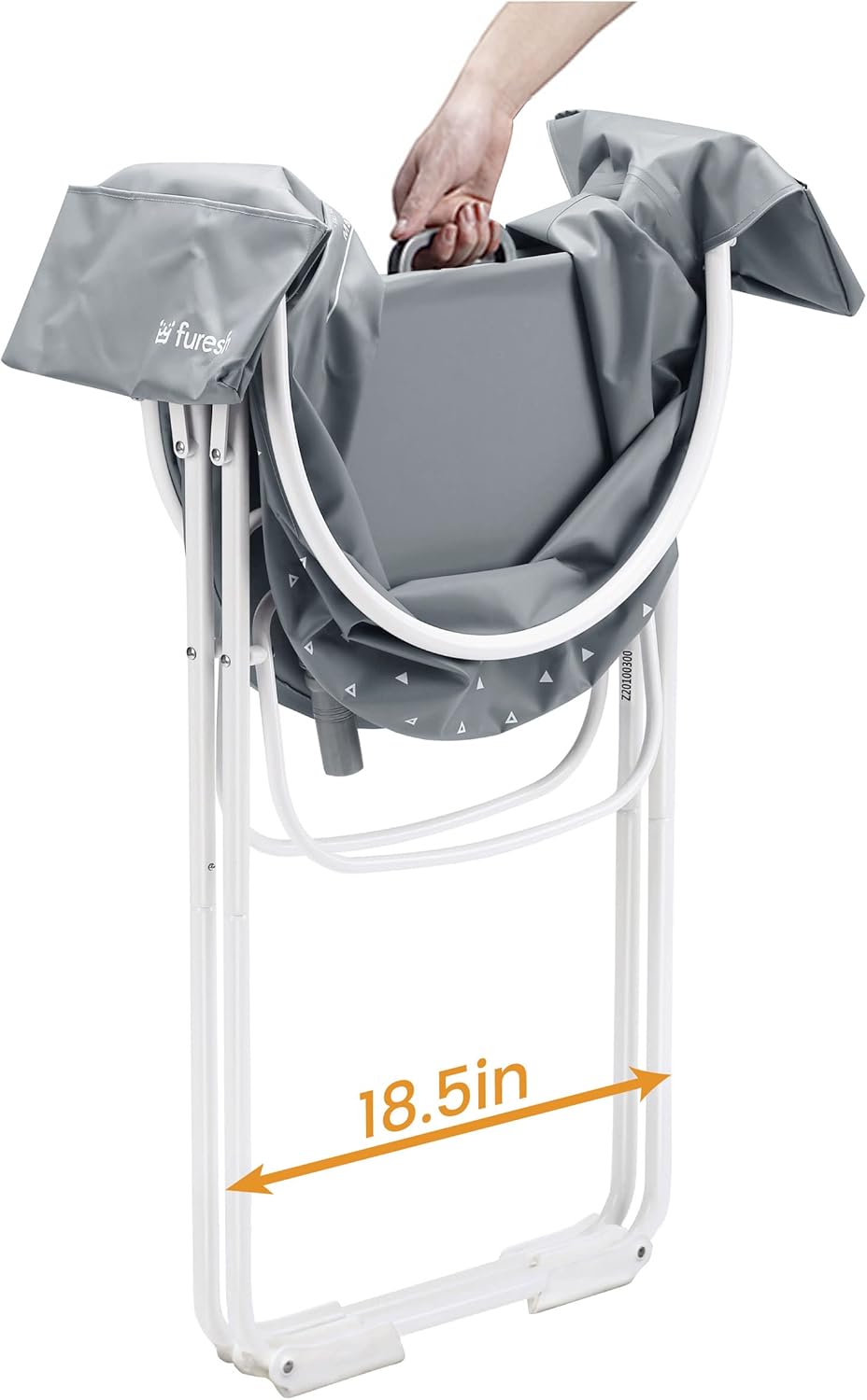 Little Dipper Dog Bath Tub and Wash Station for Bathing Shower and Grooming, Elevated Foldable and Portable, Indoor and Outdoor, for Small and Medium Size Dogs, Cats and Other Pet (Gray)