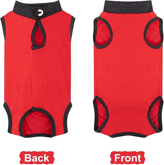 Coppthinktu Cat Recovery Suit for Abdominal Wounds or Skin Diseases, Cat Onesie for Cats After Surgery Female Kitten Recovery Suit, Breathable E-Collar Alternative After Spay Anti Licking