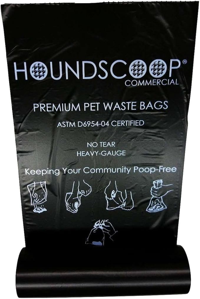 200 Ct Pet Waste Bags on Roll, Leakproof Commercial Poop Bags | Industrial Strength Dog Poop Bags on Roll in a Box, Leakproof Commercial Grade for home or station, easy-store heavy-duty