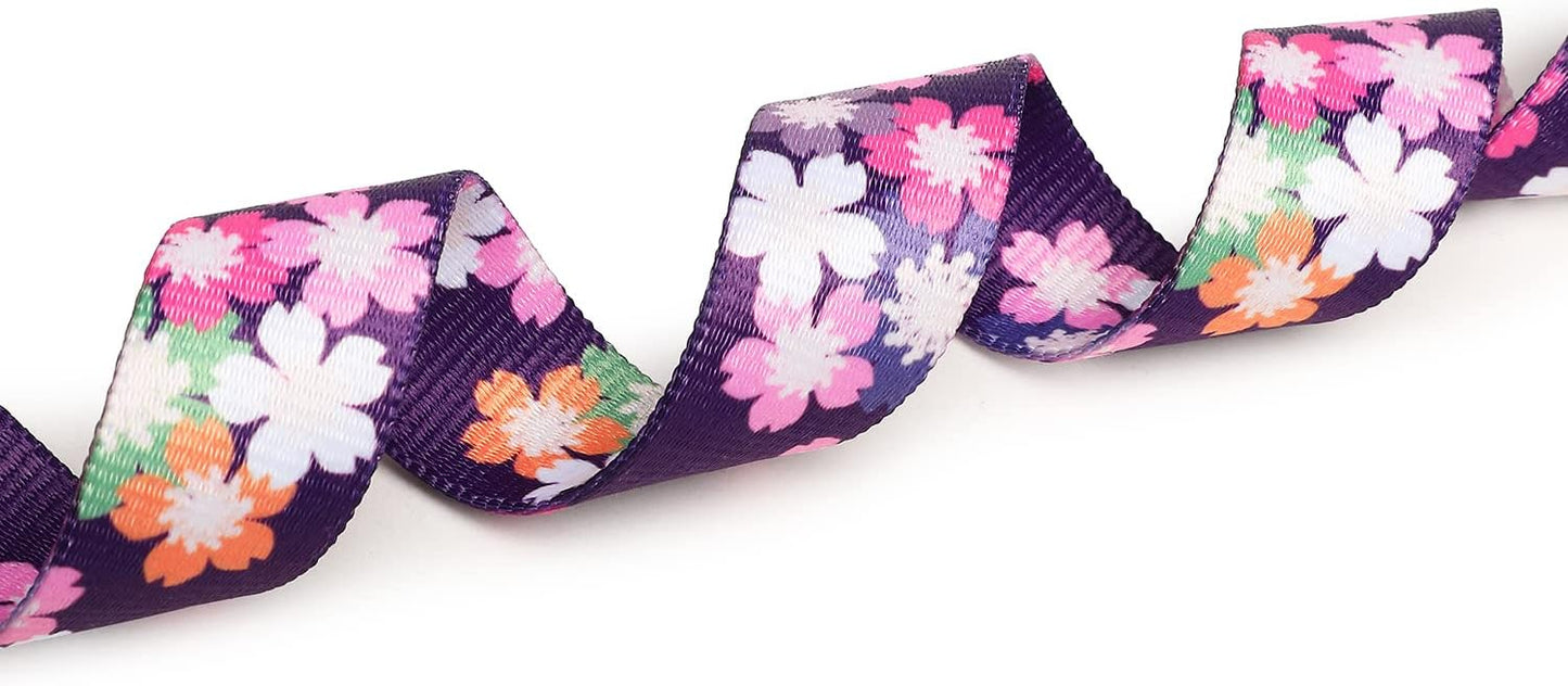 Mercano Adjustable Dog Collar - Special Design Patterns, Soft Nylon Comfortable Sturdy Pet Collar for Small Medium Large Dogs (XS, Floral Pink)