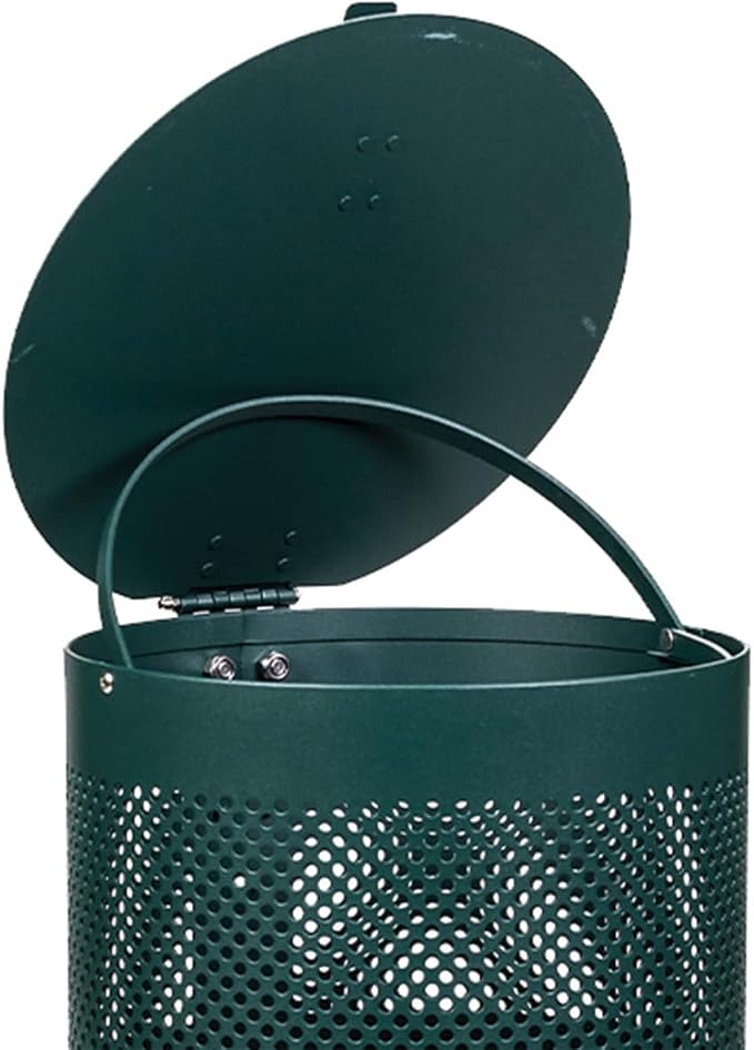 ZERO WASTE USA - Aluminum Dog Waste Station - Hot Air Balloon | Matte Green | DISPENSE-ART™ UV printed aluminum station with MittN™ mitten bags, 25% more dispenser storage, commercial outdoor design
