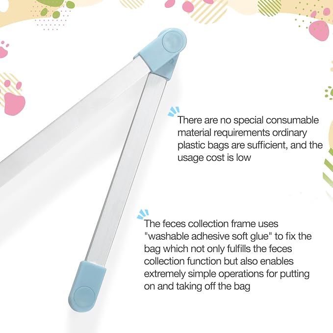 Dog Poop Catcher, Suitable for Both Large and Small Dogs | Dog Pooper Scooper, Foldable Dog Poop Cleaning Tool, No Need to Bend Over, Made of Aluminum Alloy