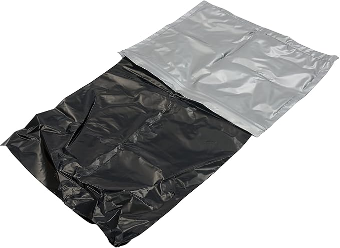 Reliance Products Double Doodie Plus with BIO-Gel | Large Portable Toilet Waste Bags | Family-Sized 6 Pack, Gray, 9.2 Inch x 4.9 Inch x 6.0 Inch | camping-sanitation-supplies
