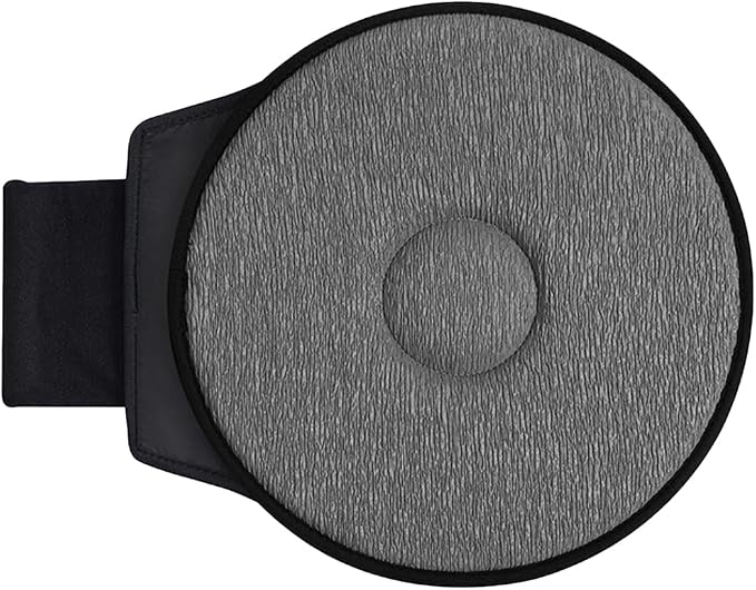 360 Degree Swivel Car Seat Cushion, Round Rotating Non Slip Vehicle Chair Pad for Elderly Support, Portable Removable Automotive Interior Seat Assist Pad, Universal for Sedan RV Truck (Grey)