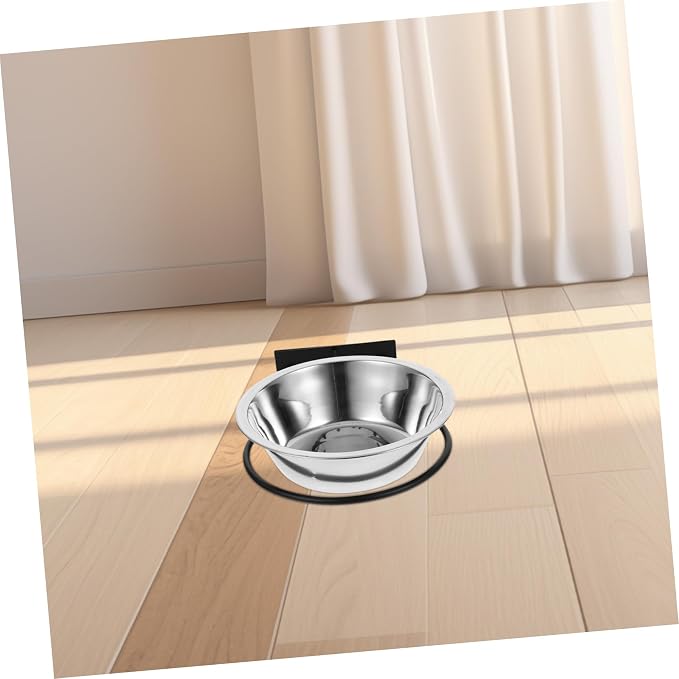 Stainless Steel Wall Bowl Elevated Pet Feeder for Outdoor Use Large Dog Bowls Easy Access