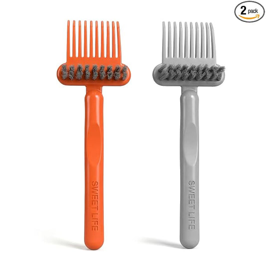 2 Pcs Brush Cleaning Tool 2-in-1 Hair Brush Cleaner Tool, Effective Hairbrush Cleaner Hair Brush, Portable Comb for Removing Hair and Dust for Home Travel Salon Use