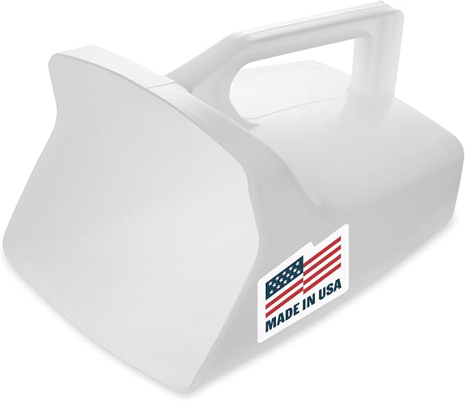 Rubbermaid Commercial Products Food Service Utility Scoop, 64-Ounce, White, for Ice/Bar and Ingredient Use in Restaurant/Kitchen