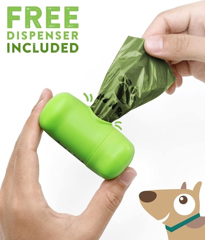 Pets N Bags Dog Poop Bags, Dog Waste Bags Unscented Refill Rolls