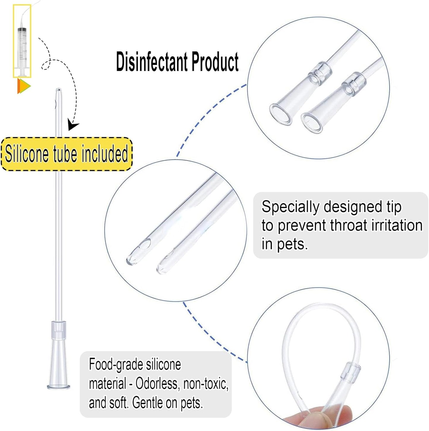 Baby Bird Feeding Syringe,Parrot Small Pet,Manual Syringe Feeder, Milk Water,Liquid Food,Reusable,Syringe with Spoon Tip