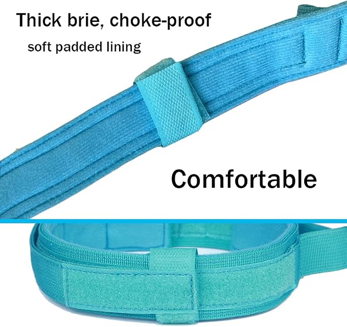 Tactical Dog Collar and Leash Set Adjustable Military Nylon Dog Collar with Control Handle and Heavy Duty Metal Buckle for Large Dogs（Blue L | 1000D Heavy-Duty Nylon Fabric,Quick-Release Metal Buckle,Adjustable Fit,Soft-Padded Webbing,D-Ring,for Traini...