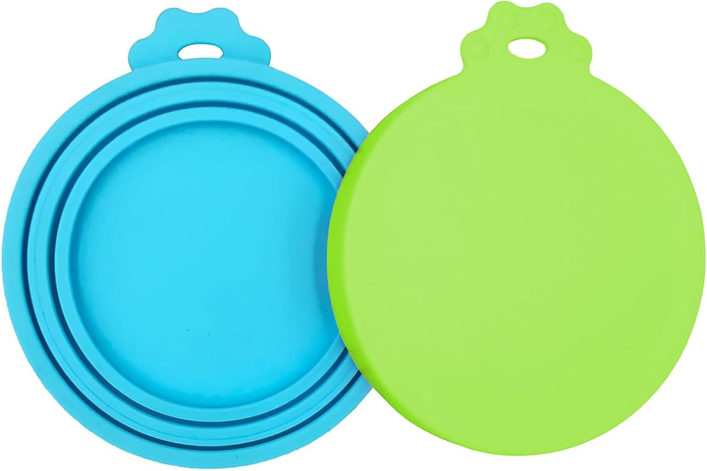 3 Pack Pet Food Can Covers, Silicone Universal Can Lids for Dog & Cat Food, BPA Free, One Fit Most Standard Size Can Lids Top Blue/Green/Dark Green