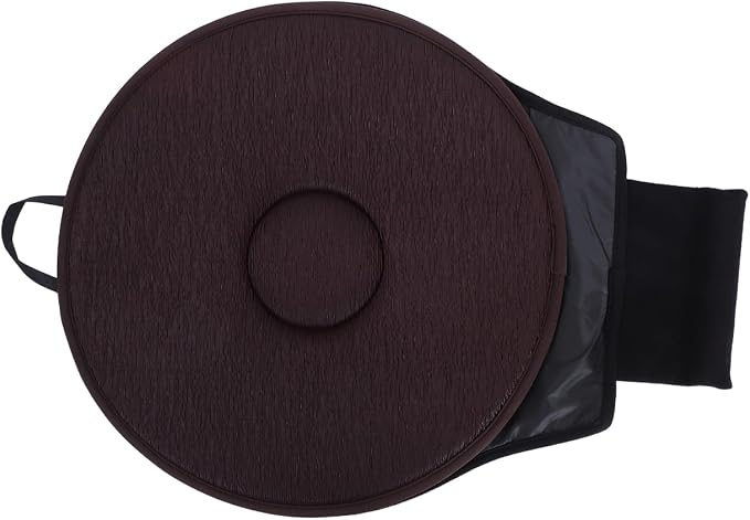 OUNONA 360 Degree Rotating Car Seat Cushion Lightweight Breathable Swivel Pad for Elderly Pregnant Women Easy Transfer Seat Protection for Home Office Travel 16.92X15.74X1.18 Inches