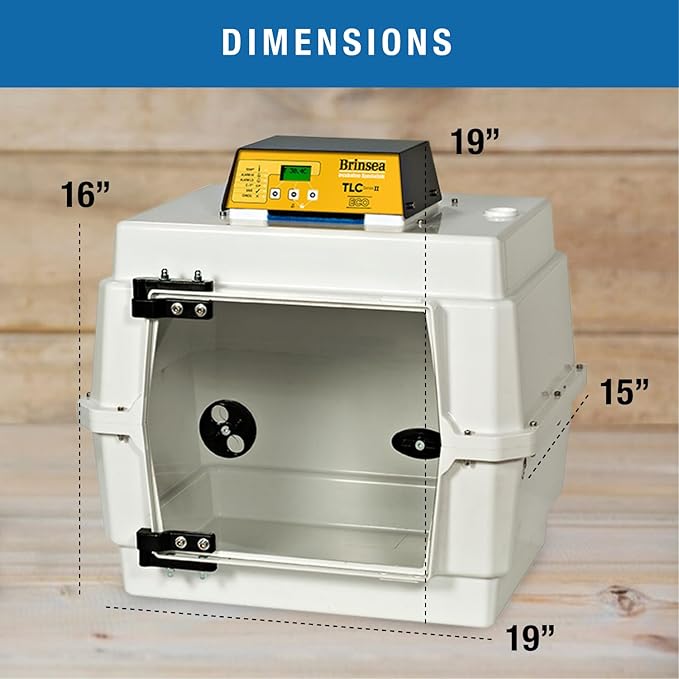Brinsea TLC-40 Eco Series II Bird Brooder, Pet Recovery Incubator with Air Filtration & Digital Temperature Display for Birds, Puppies, Kittens, and Other Orphaned & Injured Small Animals