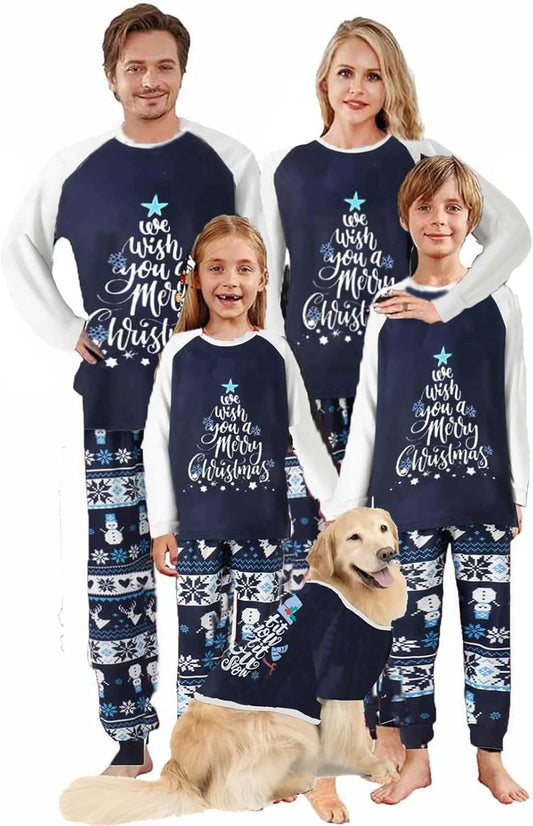 Matching Family Christmas Pajamas Set - Xmas Sleepwear PJs