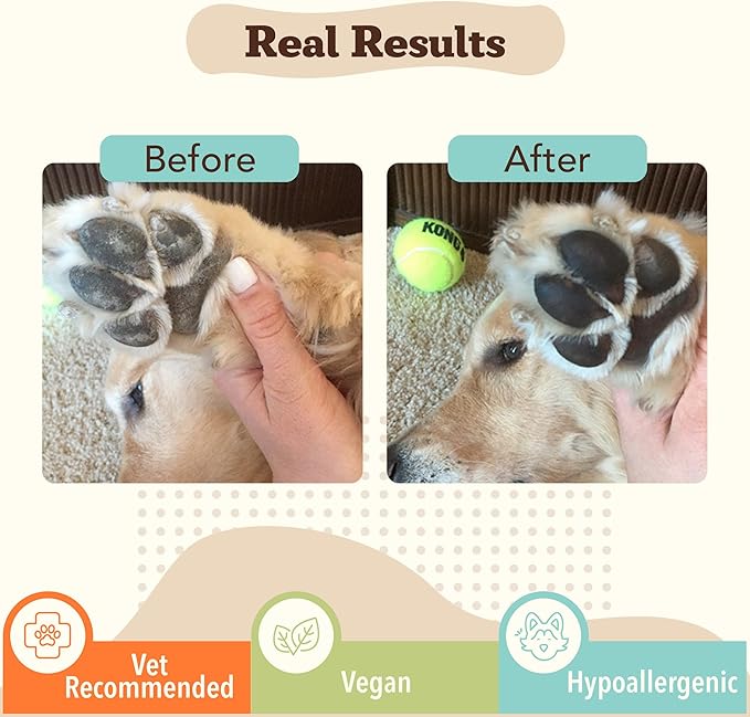Natural Dog Company Paw Balm & Wax Bundle, Paw Soother + PawTection, Protects & Heals Dry, Cracked Dog Paw Pads, Paw Pad Protector for Exteme Weather, Lick-Safe, Coconut Oil, 2oz Sticks