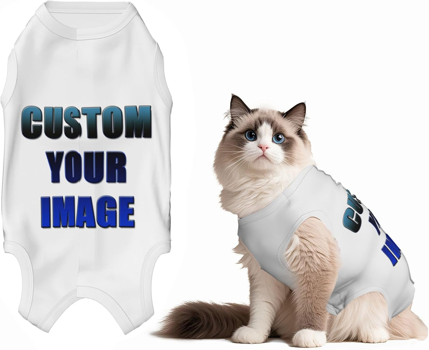 Custom Cat Surgery Recovery Suits Cat Onesie After Neuter Surgery Clothes for Little Animals